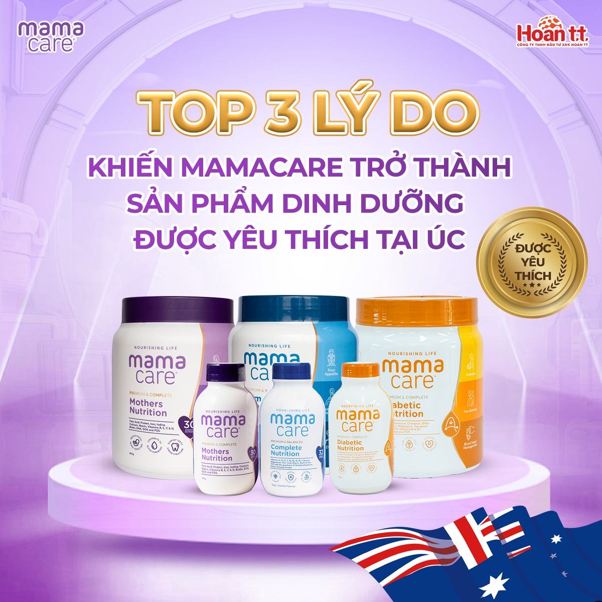 Với những công dụng tuyệt vời, MamaCare Premium & Complete Mothers Nutrition xứng đáng là người bạn đồng hành tin cậy cho hành trình thiêng liêng của mẹ