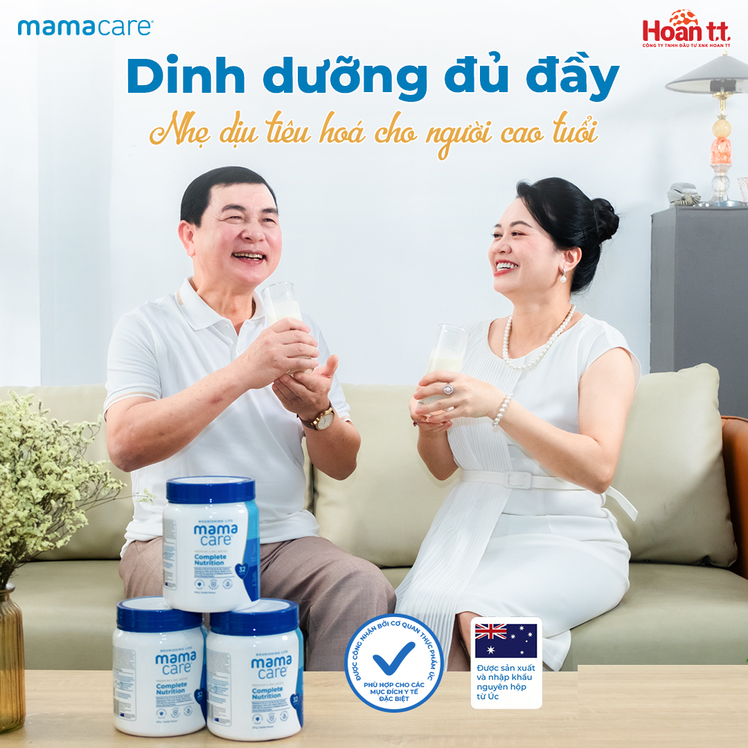 Kết hợp bí đỏ trong bữa ăn hằng ngày và bổ sung 1–2 ly MamaCare mỗi ngày là chìa khóa giúp người già khỏe mạnh, lên cân an toàn và sống vui khỏe từng ngày