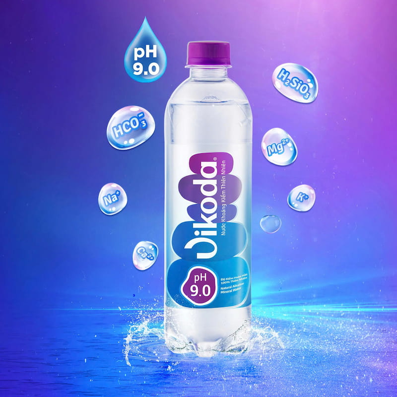 Vikoda giữ độ pH ổn định để trung hòa axit dư thừa và loại bỏ gốc tự do