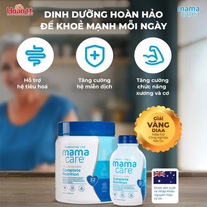 MamaCare Premium & Balanced Complete Nutrition tăng cường hệ miễn dịch và hỗ trợ chức năng xương khớp 