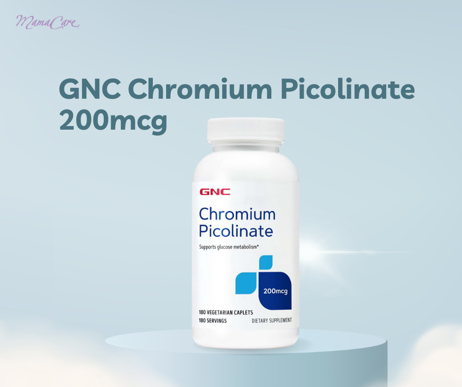GNC Chromium Picolinate 200mcg có giá khoảng 14.99 USD cho hộp 180 viên, tương đương khoảng 350.000 VNĐ