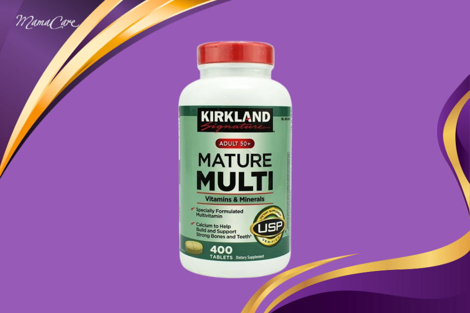 Kirkland Signature Mature Multi Adult 50+ hỗ trợ sức khỏe tổng thể và chống lão hóa